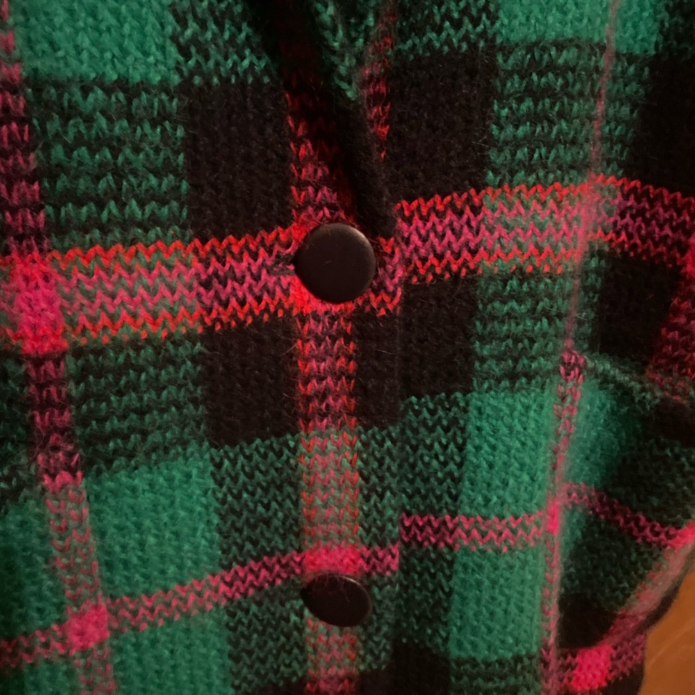 Diffusion Plaid Cardigan - Picture 5 of 6